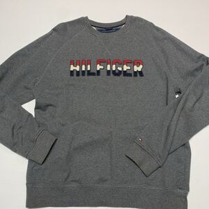 Tommy Hilfiger Y2K Men's Sweater Size XL Gray Soft And Warm